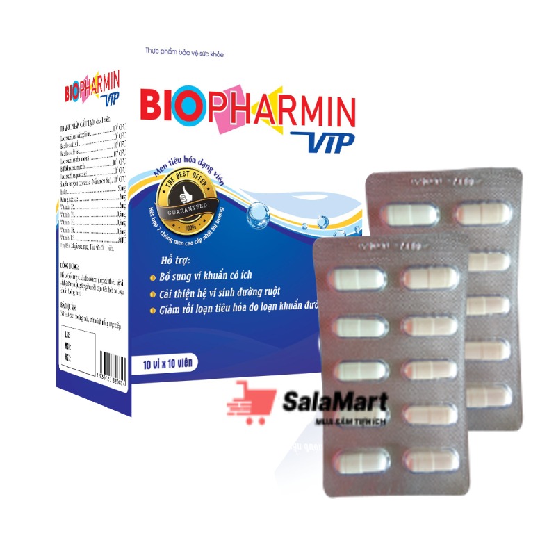 Biopharmin vip men tiêu hoá dạng viên